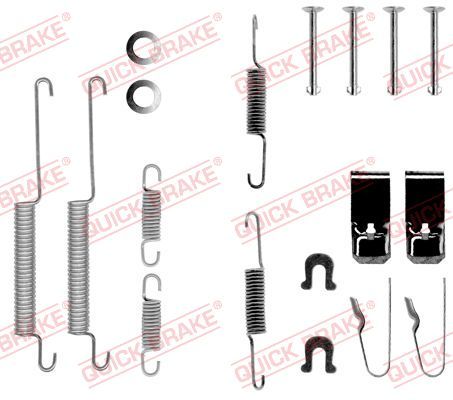 QUICK BRAKE 105-0654 - Zubehörsatz, Bremsbacken
