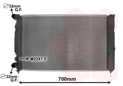 VAN WEZEL 03002189 - Kühler, Motorkühlung