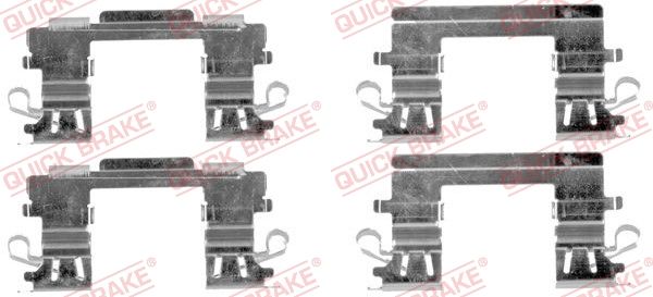 QUICK BRAKE 109-1757 - Zubehörsatz, Scheibenbremsbelag