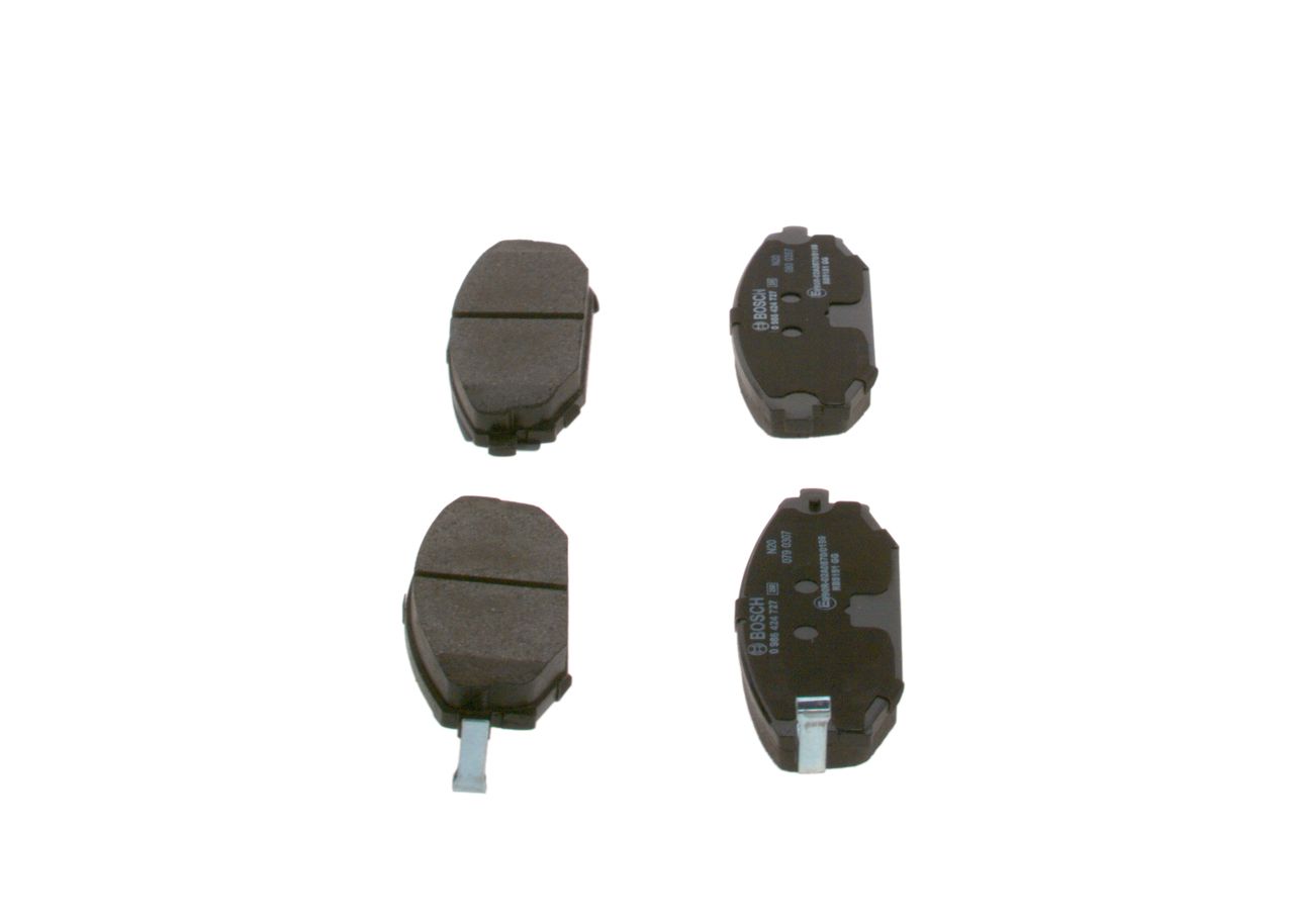 BOSCH 0 986 424 727 - Bremsbelagsatz, Scheibenbremse