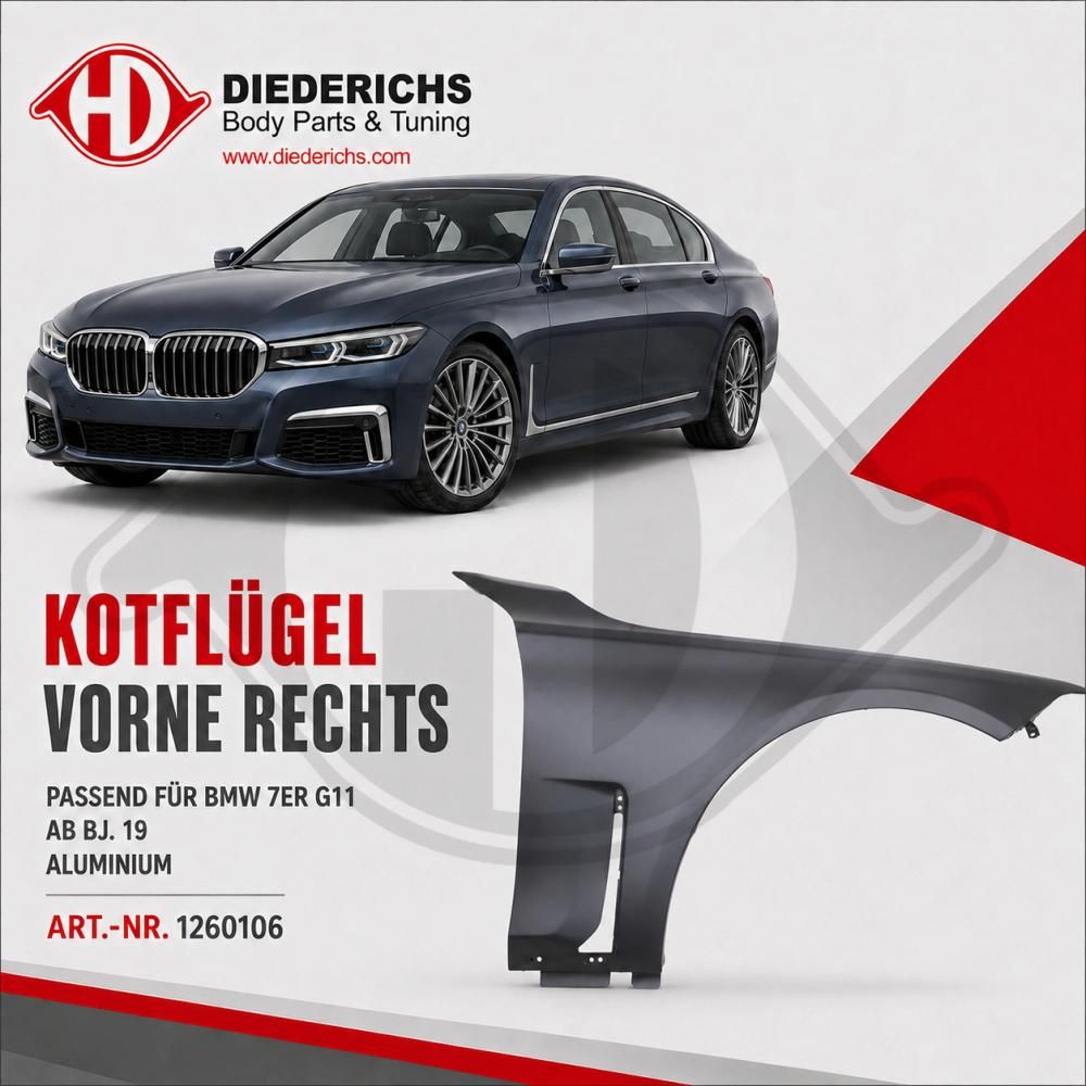 DIEDERICHS 1260106 - Kotflügel