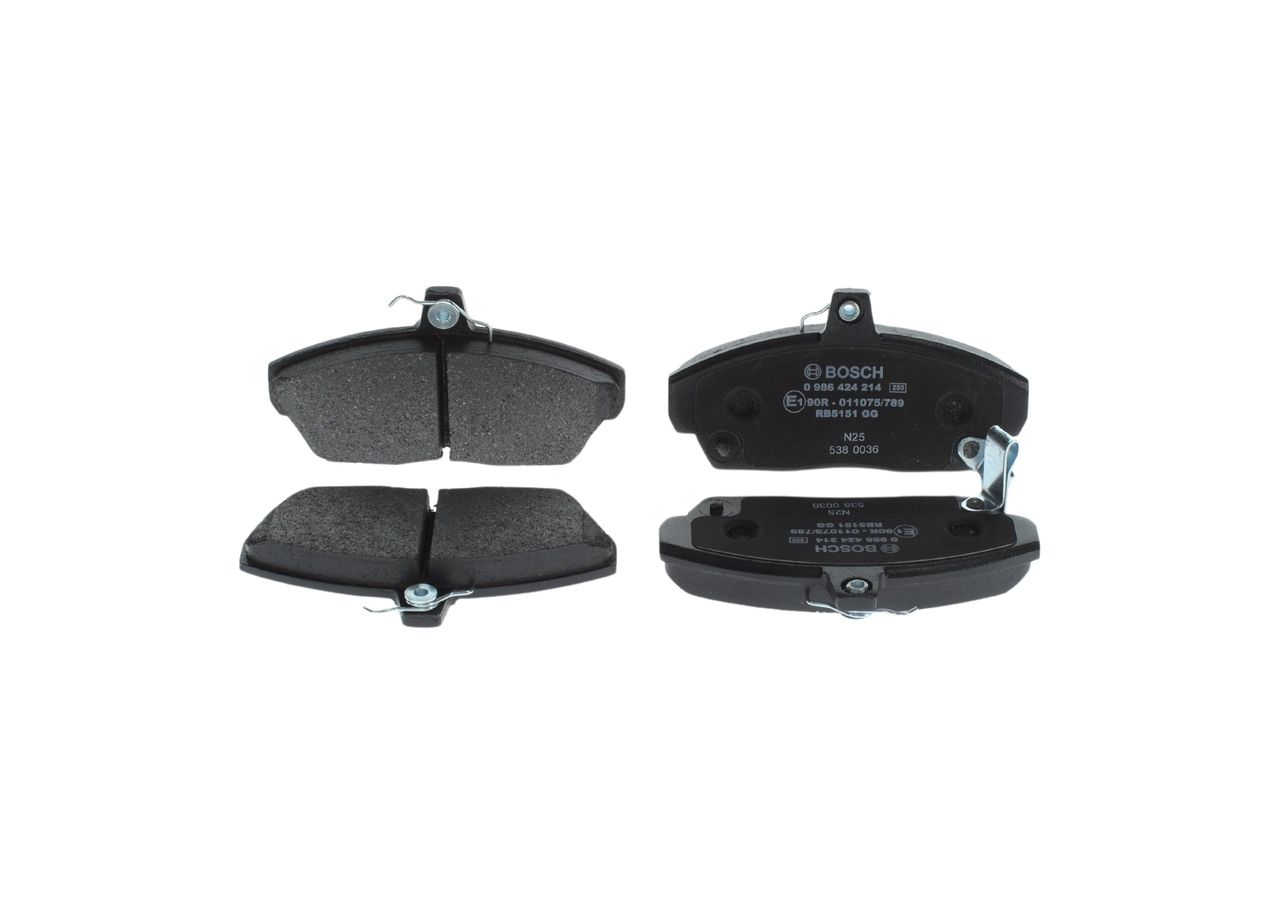 BOSCH 0 986 424 214 - Bremsbelagsatz, Scheibenbremse