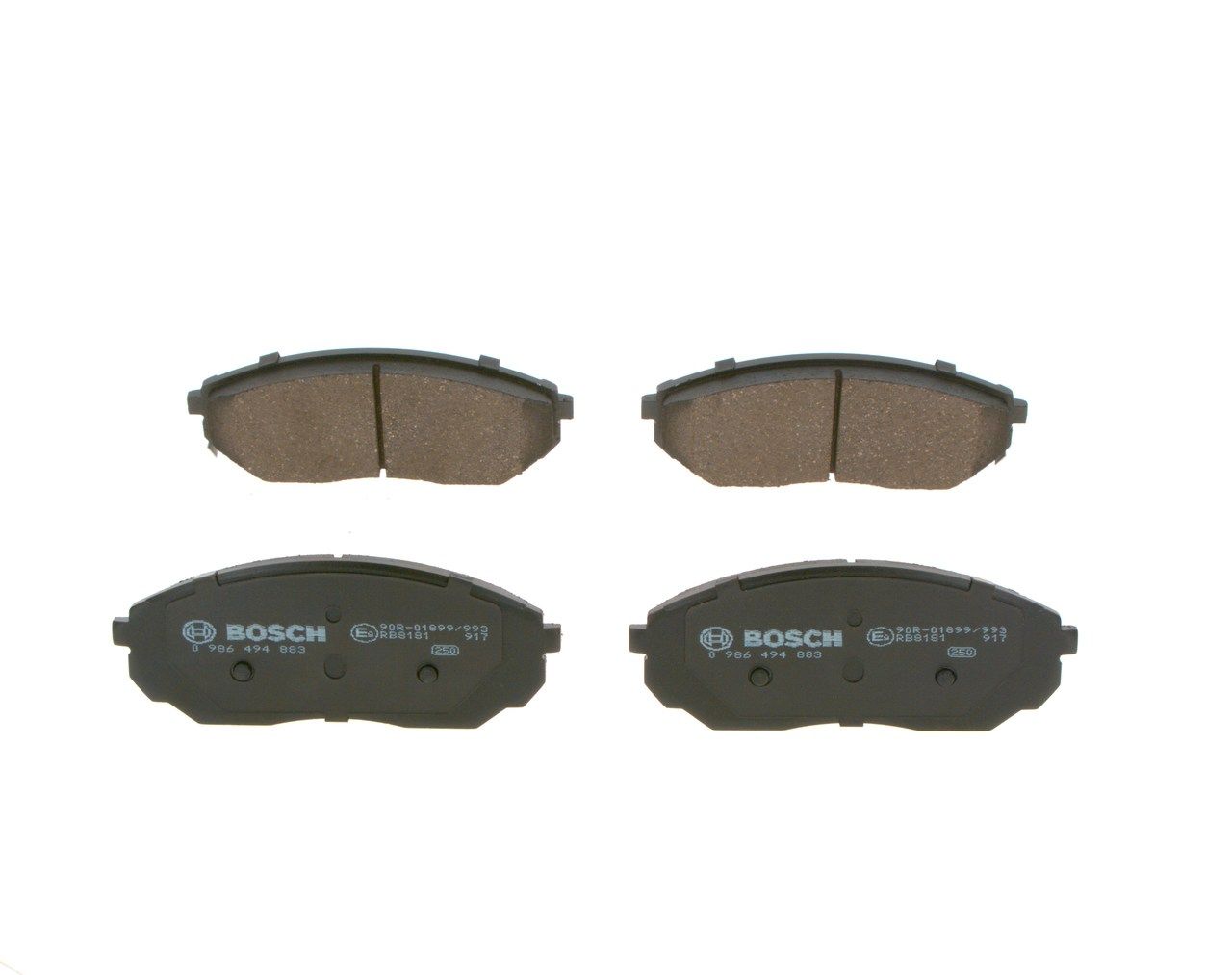 BOSCH 0 986 494 883 - Bremsbelagsatz, Scheibenbremse