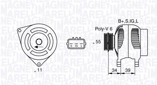 MAGNETI MARELLI 063377430010 - Generator