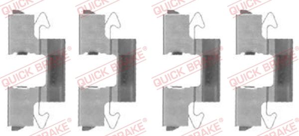 QUICK BRAKE 109-1714 - Zubehörsatz, Scheibenbremsbelag