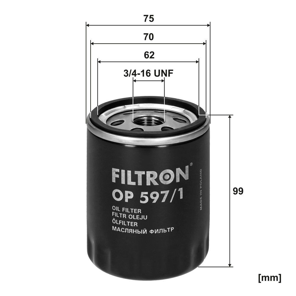 FILTRON OP 597/1 - Ölfilter