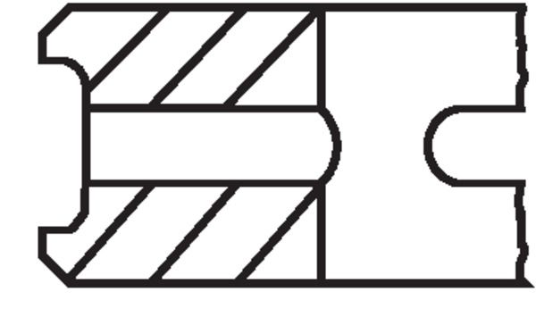 MAHLE 004 45 V0 - Kolbenringsatz