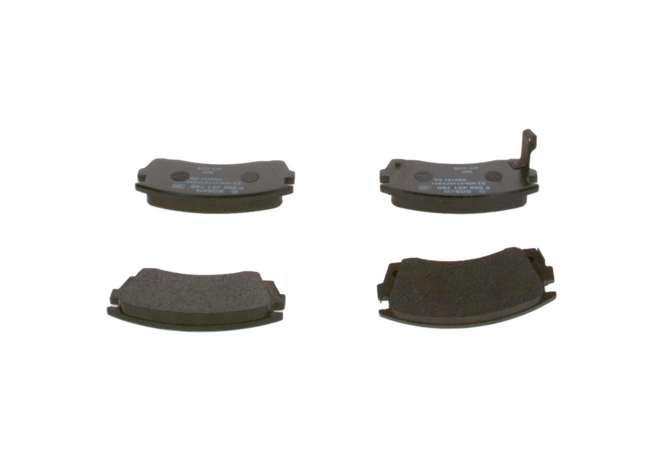 BOSCH 0 986 461 760 - Bremsbelagsatz, Scheibenbremse