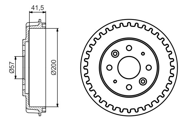 BOSCH 0 986 477 247 - Bremstrommel
