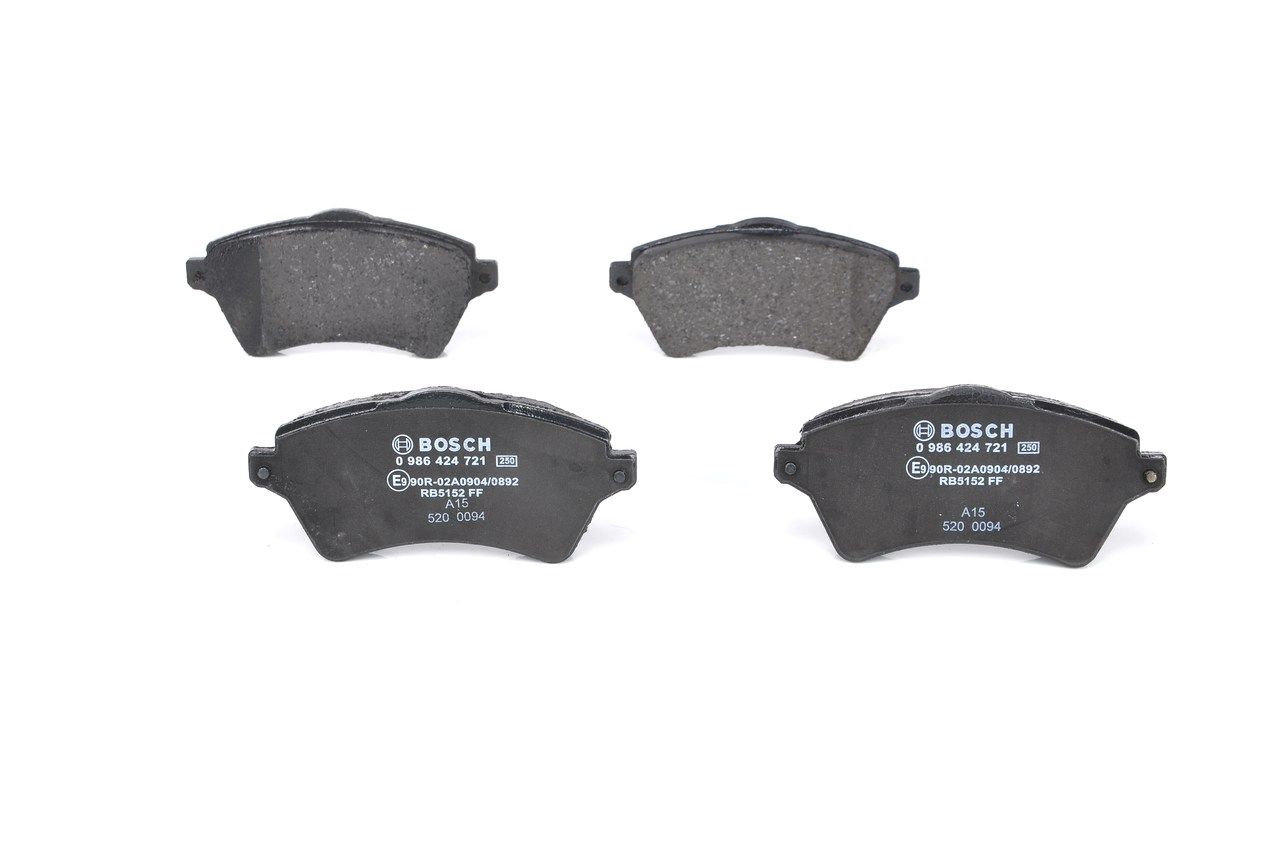 BOSCH 0 986 424 721 - Bremsbelagsatz, Scheibenbremse