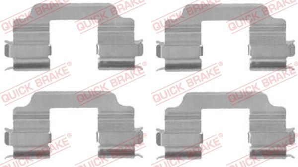 QUICK BRAKE 109-1709 - Zubehörsatz, Scheibenbremsbelag