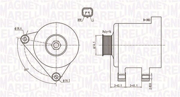 MAGNETI MARELLI 063731761010 - Generator