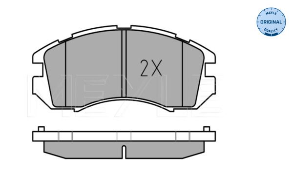 MEYLE 025 217 2517/W - Bremsbelagsatz, Scheibenbremse