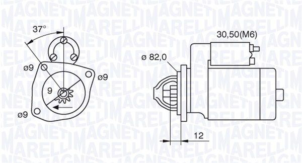 MAGNETI MARELLI 063521082040 - Starter