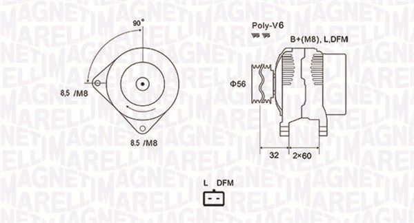 MAGNETI MARELLI 063731662010 - Generator