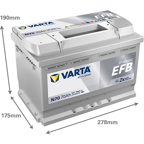 VARTA 570500076K262 - Starterbatterie