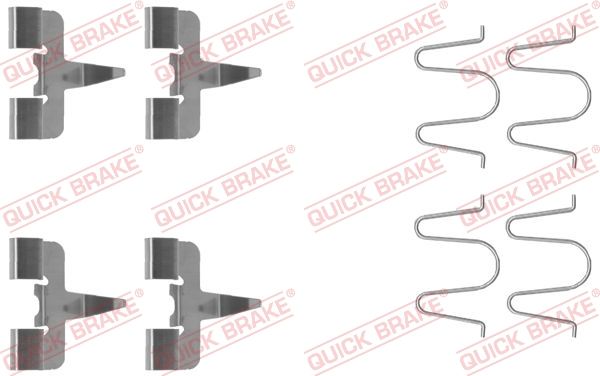 QUICK BRAKE 109-1207 - Zubehörsatz, Scheibenbremsbelag
