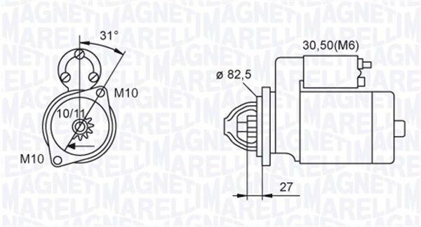 MAGNETI MARELLI 063721044010 - Starter