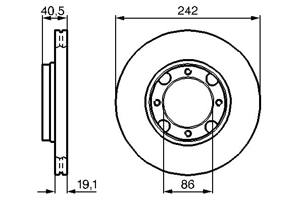 BOSCH 0 986 478 674 - Bremsscheibe