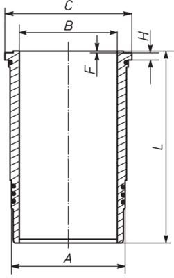 MAHLE 001 LW 00122 001 - Zylinderlaufbuchse
