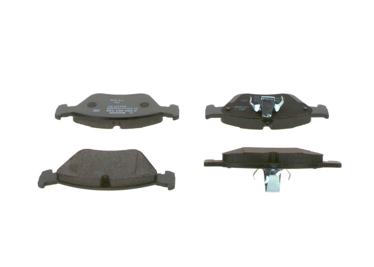 BOSCH 0 986 461 129 - Bremsbelagsatz, Scheibenbremse