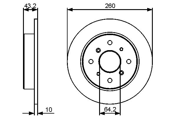 BOSCH 0 986 479 447 - Bremsscheibe