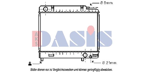 AKS DASIS 120050N - Kühler, Motorkühlung