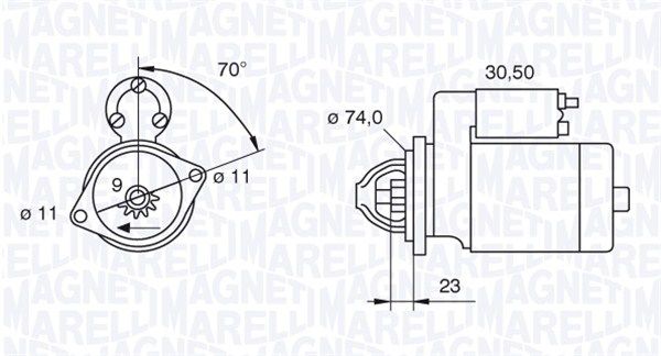 MAGNETI MARELLI 063521090350 - Starter