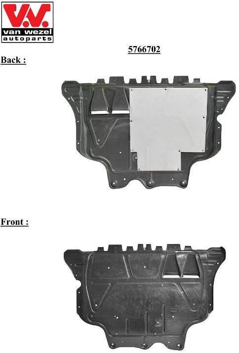 VAN WEZEL 5766702 - Motorraumdämmung
