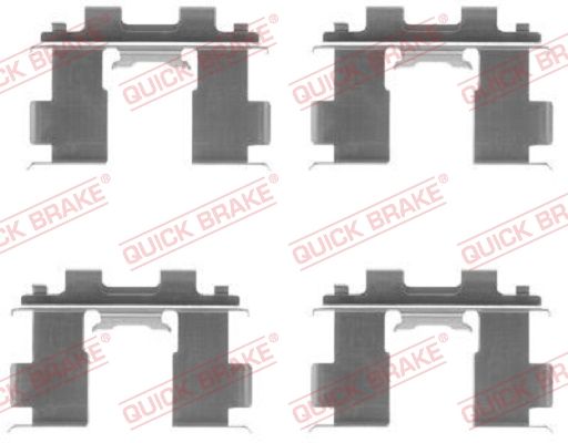 QUICK BRAKE 109-1205 - Zubehörsatz, Scheibenbremsbelag