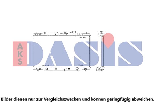 AKS DASIS 100086N - Kühler, Motorkühlung