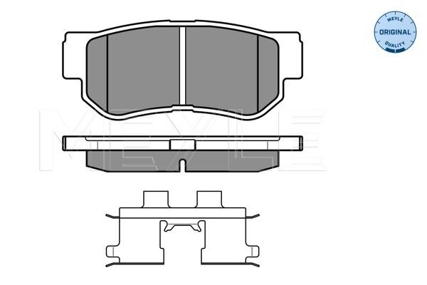 MEYLE 025 235 4314/W - Bremsbelagsatz, Scheibenbremse