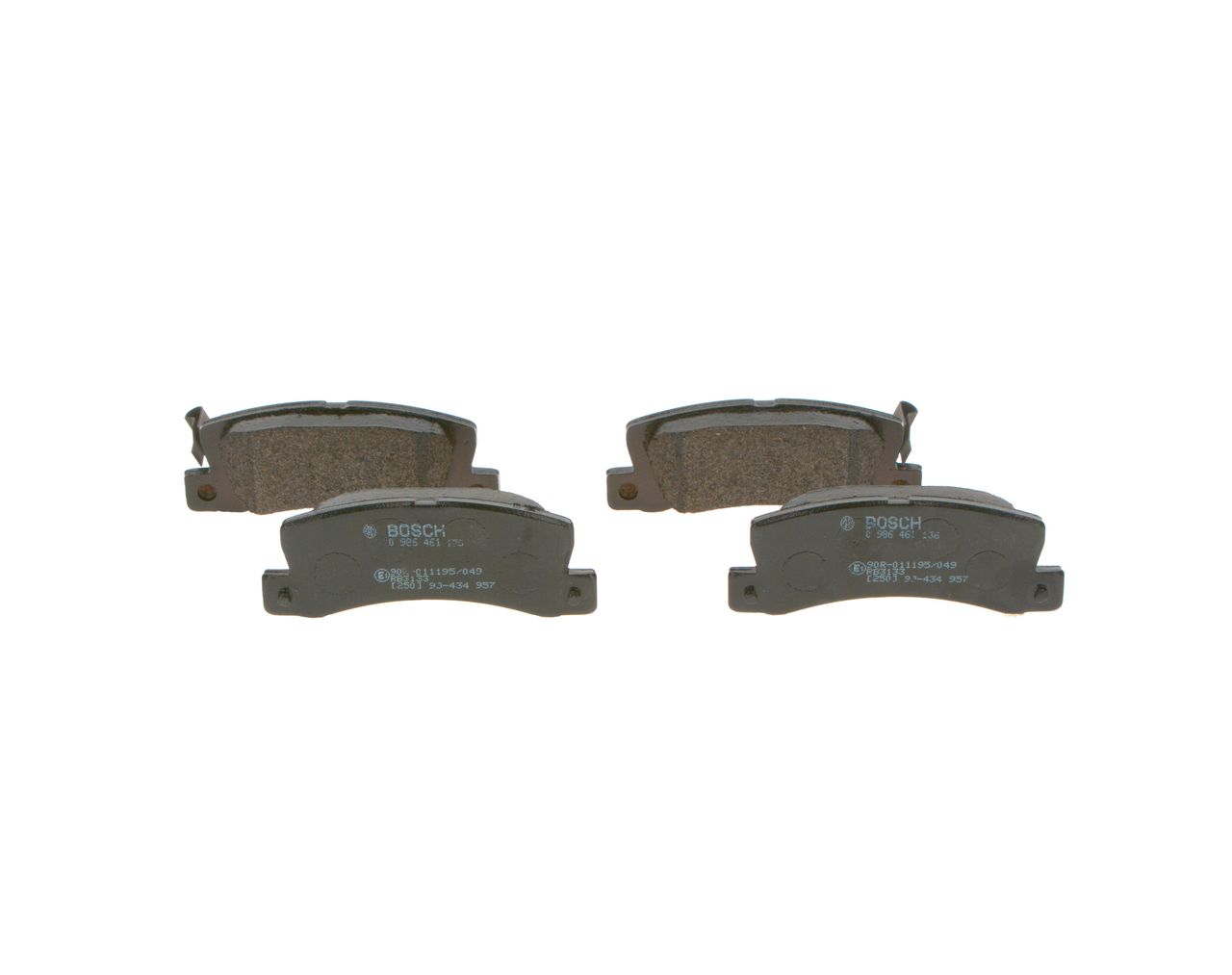 BOSCH 0 986 461 136 - Bremsbelagsatz, Scheibenbremse