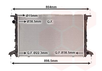 VAN WEZEL 03002412 - Kühler, Motorkühlung