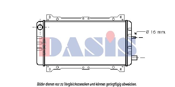 AKS DASIS 090034N - Kühler, Motorkühlung