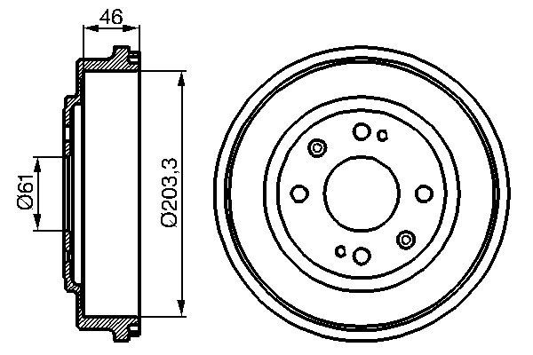 BOSCH 0 986 477 059 - Bremstrommel