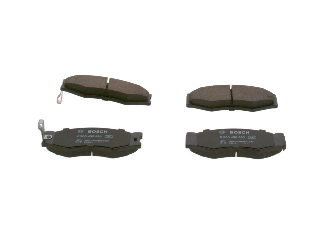 BOSCH 0 986 490 990 - Bremsbelagsatz, Scheibenbremse