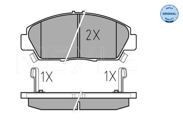 MEYLE 025 218 7918/W - Bremsbelagsatz, Scheibenbremse