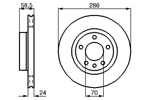 BOSCH 0 986 478 594 - Bremsscheibe