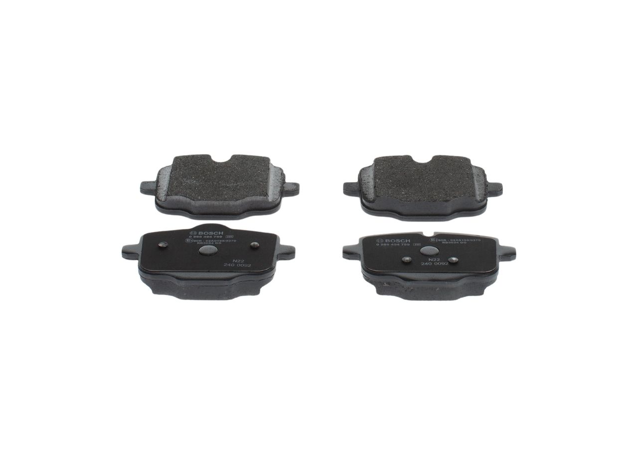 BOSCH 0 986 494 759 - Bremsbelagsatz, Scheibenbremse