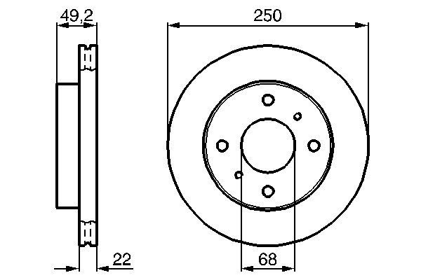 BOSCH 0 986 478 361 - Bremsscheibe