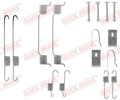 QUICK BRAKE 105-0700 - Zubehörsatz, Bremsbacken