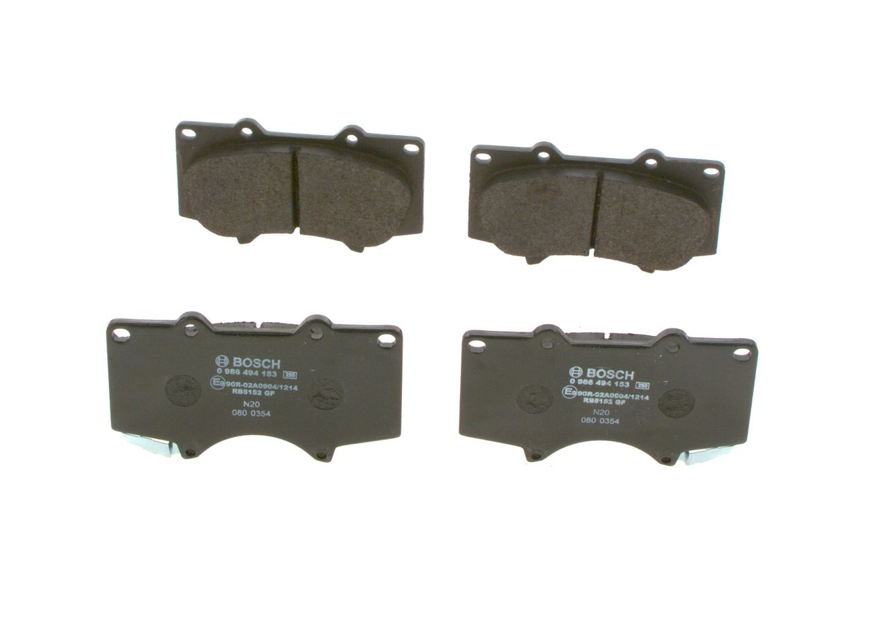 BOSCH 0 986 494 153 - Bremsbelagsatz, Scheibenbremse