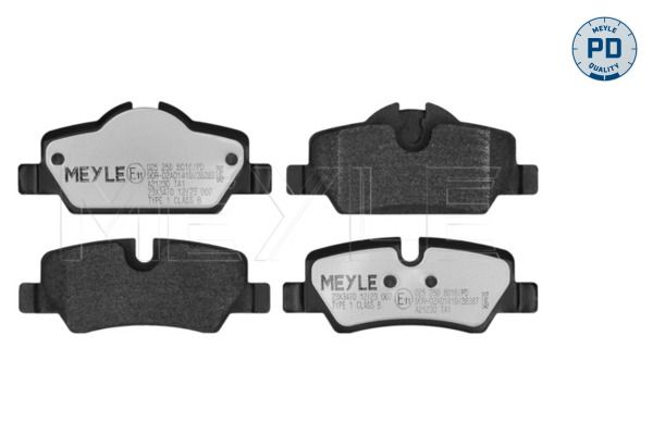 MEYLE 025 259 8016/PD - Bremsbelagsatz, Scheibenbremse