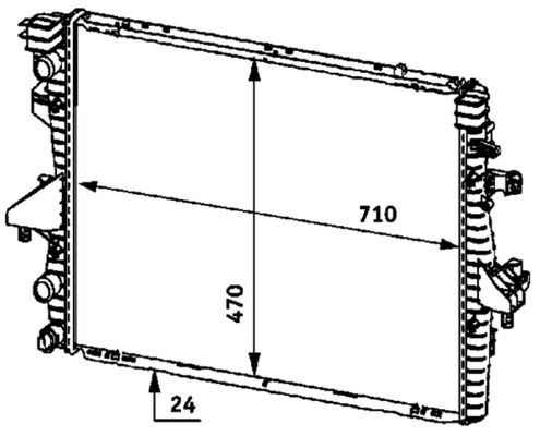 MAHLE CR 585 000P - Kühler, Motorkühlung