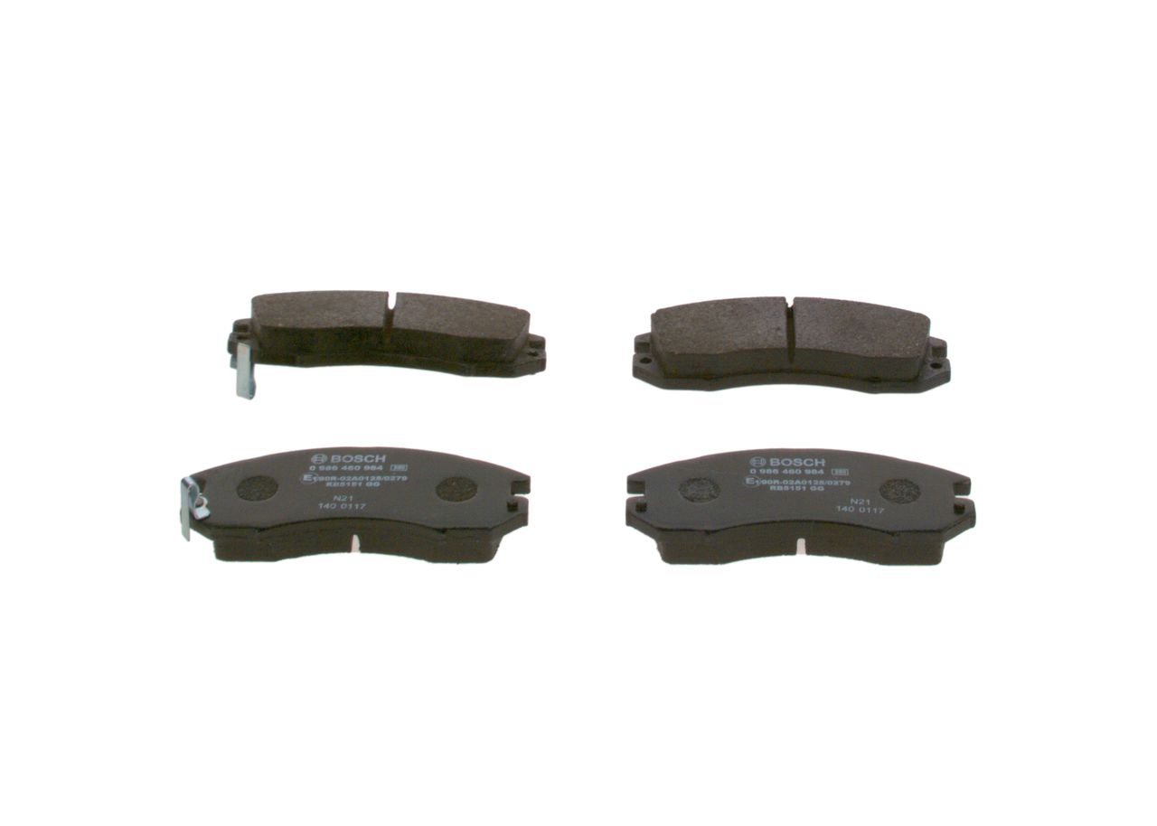 BOSCH 0 986 460 984 - Bremsbelagsatz, Scheibenbremse