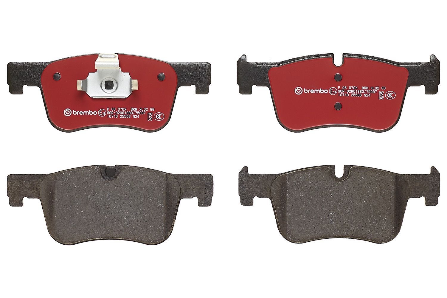 BREMBO P 06 070X - Bremsbelagsatz, Scheibenbremse