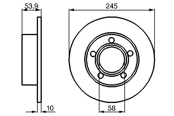 BOSCH 0 986 478 461 - Bremsscheibe