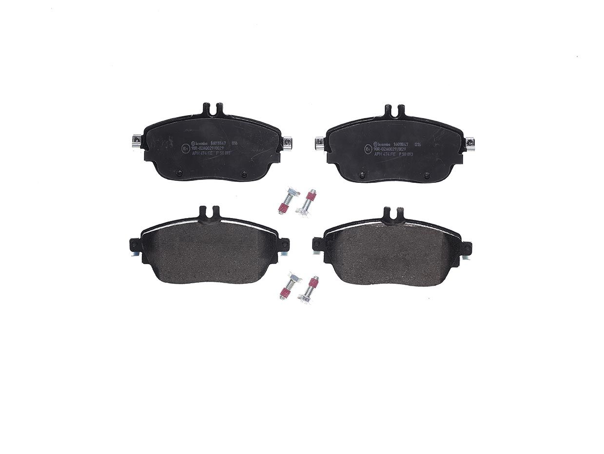 BREMBO P 50 093X - Bremsbelagsatz, Scheibenbremse