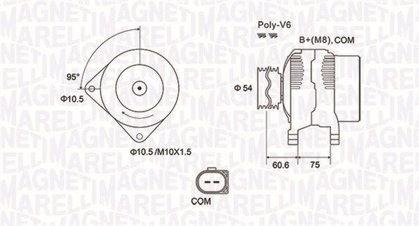 MAGNETI MARELLI 063732051010 - Generator